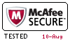 Pass4Sure secured by Mcafee